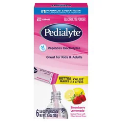 Pedialyte Strawberry Lemonade Electrolyte Powder