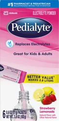Pedialyte Strawberry Lemonade Electrolyte Powder 6-0.6 oz Packets