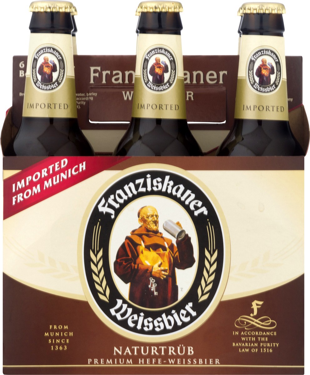 slide 1 of 1, Franziskaner Weissbier Premium Beer 6 ea, 6 ct