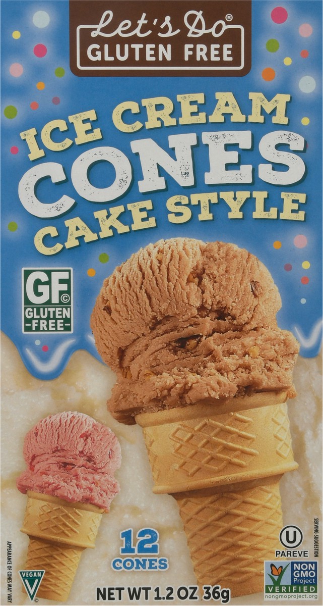 slide 10 of 14, Let's Do Gluten Free Cake Style Ice Cream Cones 12 ea, 12 ct