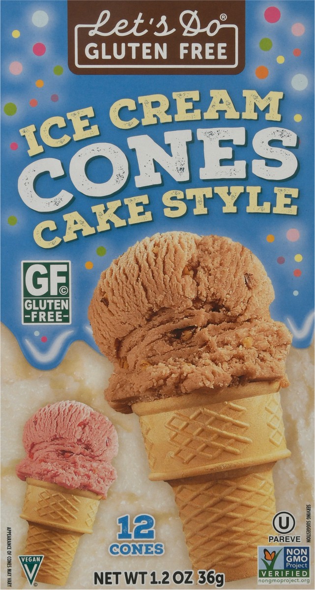 slide 5 of 14, Let's Do Gluten Free Cake Style Ice Cream Cones 12 ea, 12 ct