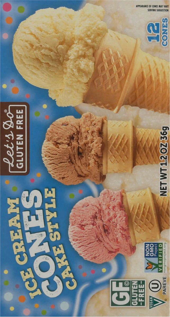 slide 8 of 14, Let's Do Gluten Free Cake Style Ice Cream Cones 12 ea, 12 ct