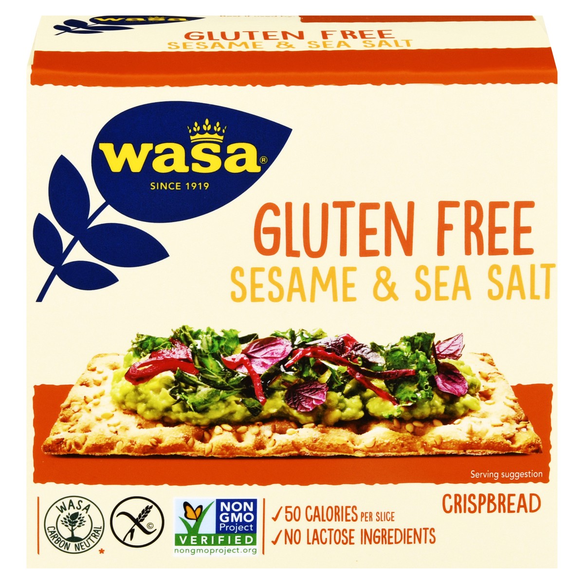 slide 1 of 8, Wasa Gluten Free Sesame Sea Salt Crispbread, 6.1 oz