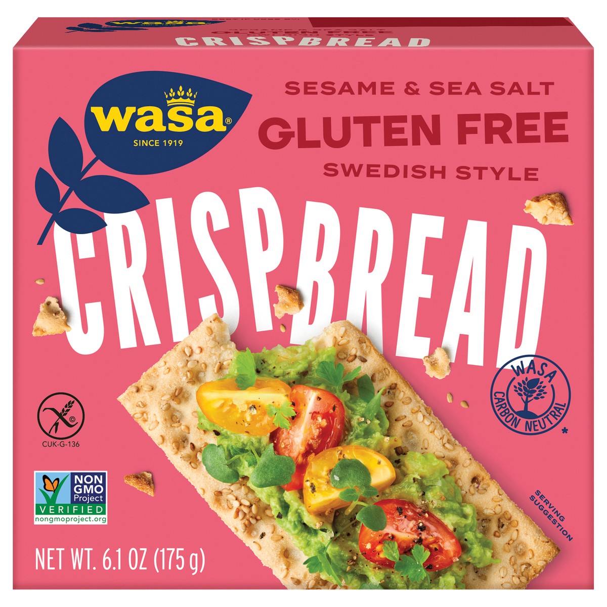 slide 1 of 8, Wasa Swedish Style Sesame & Sea Salt Crispbread 6.1 oz, 6.1 oz