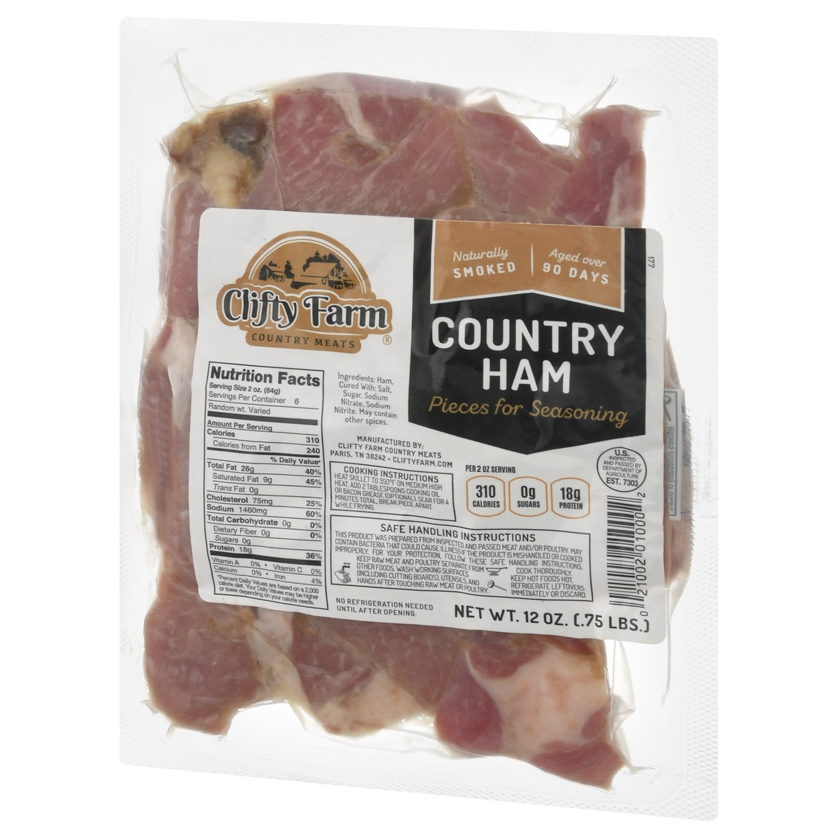 slide 5 of 12, Clifty Farm Country Ham Pieces, 12 oz, 12 oz