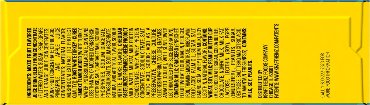 slide 7 of 15, Lunchables Turkey and Cheddar Cracker Stackers with Reese's Peanut Butter Cup and Capri Sun Pacific Cooler Fun Pack, 8.9 oz Box, 8.9 oz