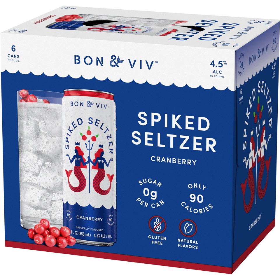 slide 4 of 6, Spiked Seltzer Cape Cod Cranberry, 6 ct; 12 fl oz