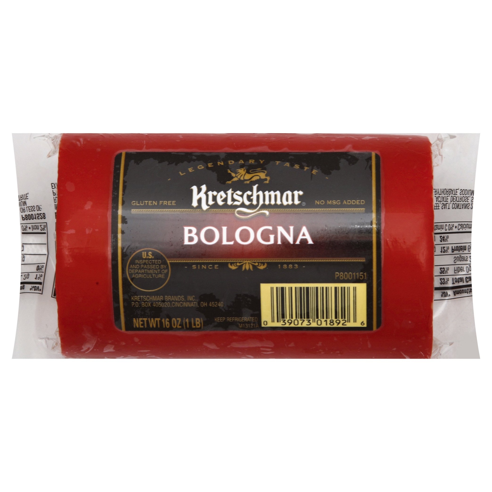 slide 1 of 5, Kretschmar Bologna 16 oz, 16 oz