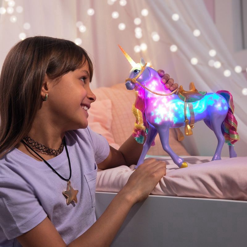 slide 9 of 9, Unicorn Academy, Rainbow Light-up Wildstar, 1 ct