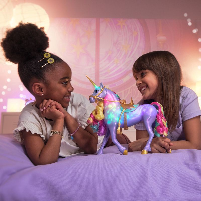 slide 5 of 9, Unicorn Academy, Rainbow Light-up Wildstar, 1 ct