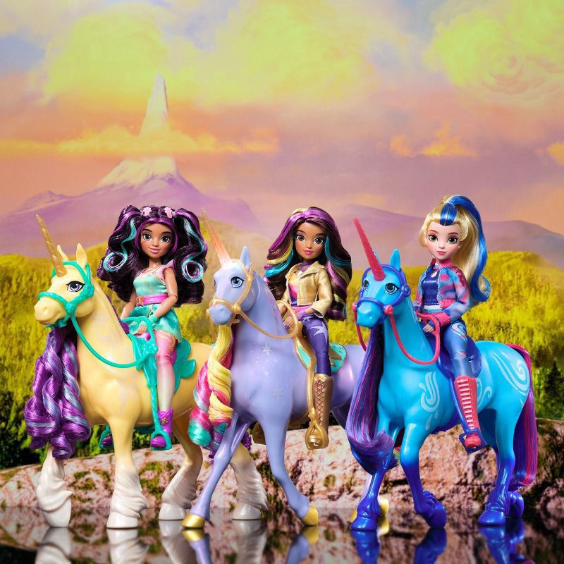 slide 6 of 9, Unicorn Academy, Rainbow Light-up Wildstar, 1 ct