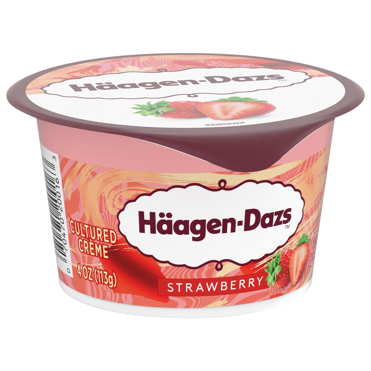 slide 12 of 13, Häagen-Dazs Strawberry Cultured Crème, 4 OZ, 4 oz