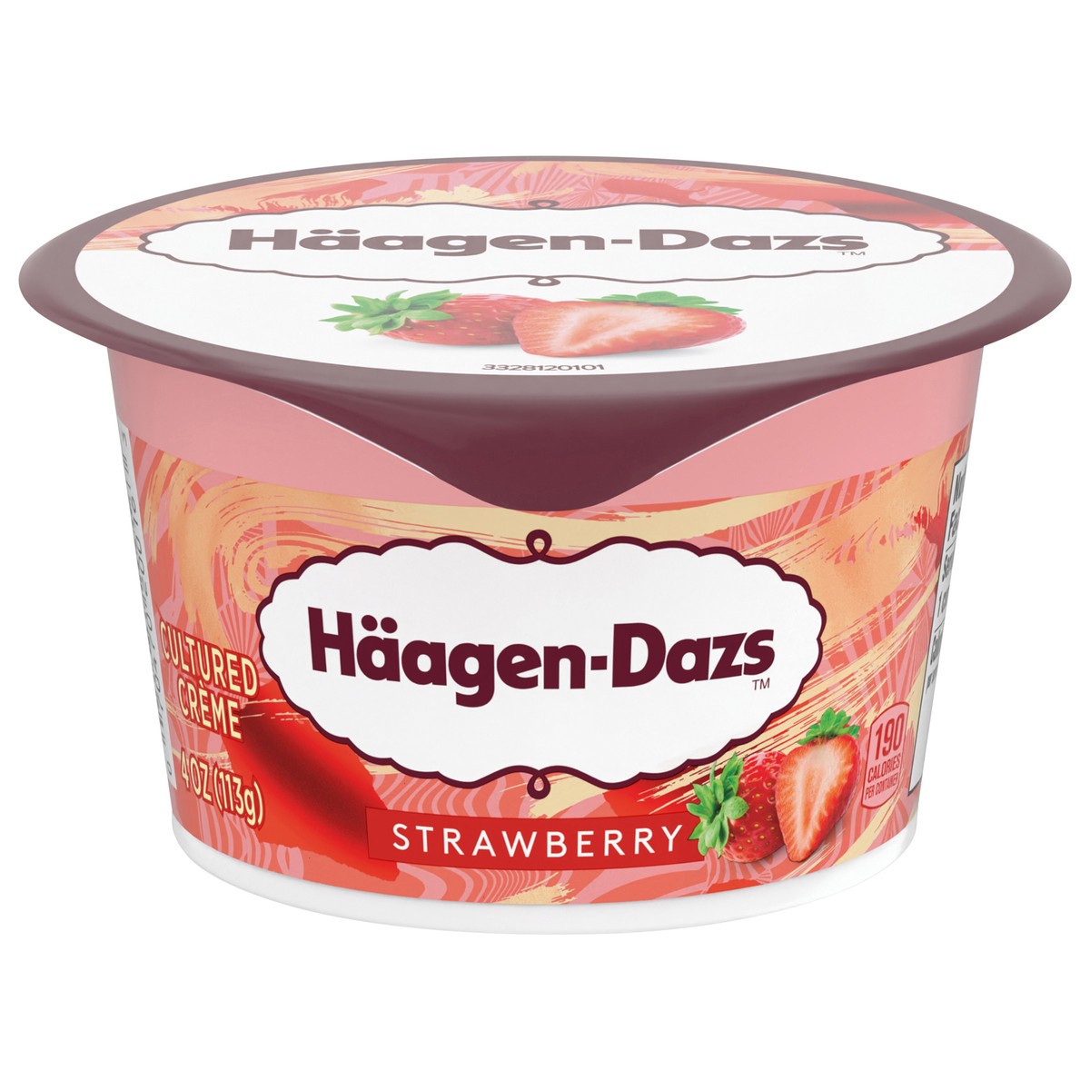 slide 1 of 13, Häagen-Dazs Strawberry Cultured Crème, 4 OZ, 4 oz