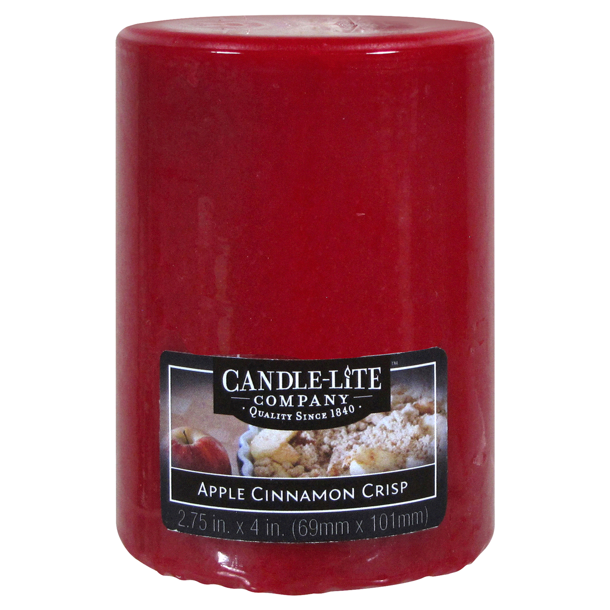 slide 1 of 1, Candle-Lite Cinnamon Apple Pillar Candle, 1 ct