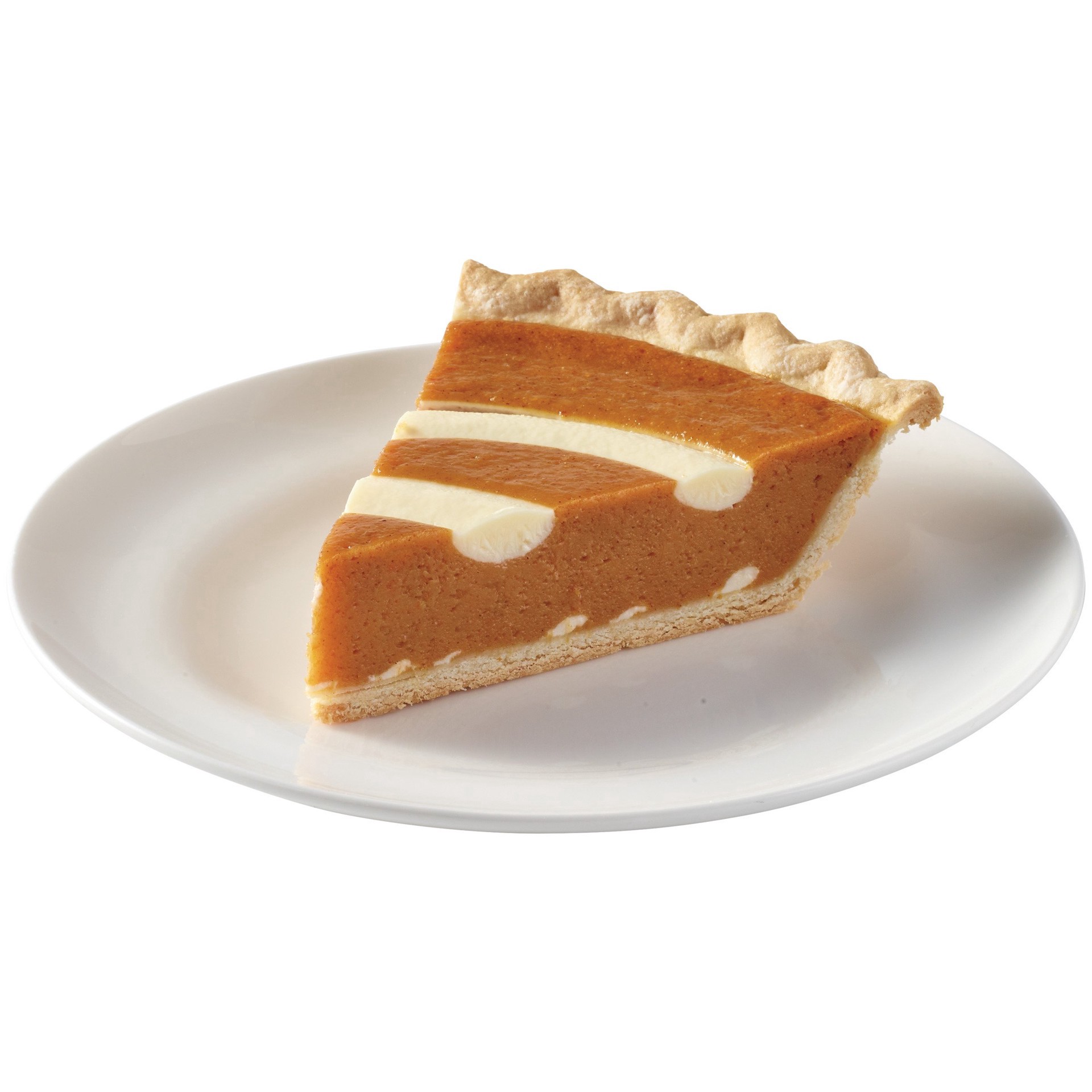 slide 1 of 1, H-E-B Bakery Gourmet Pumpkin Cream Cheese Pie Slice, 1 ct