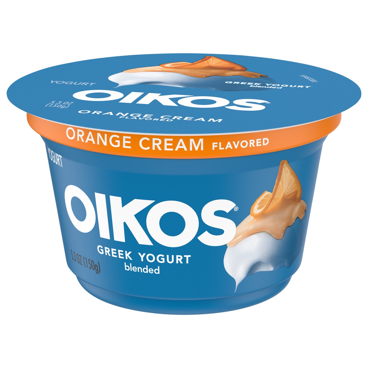 slide 5 of 14, Oikos Whole Milk Greek Yogurt, Orange Cream, 5.3 oz., 5.3 oz