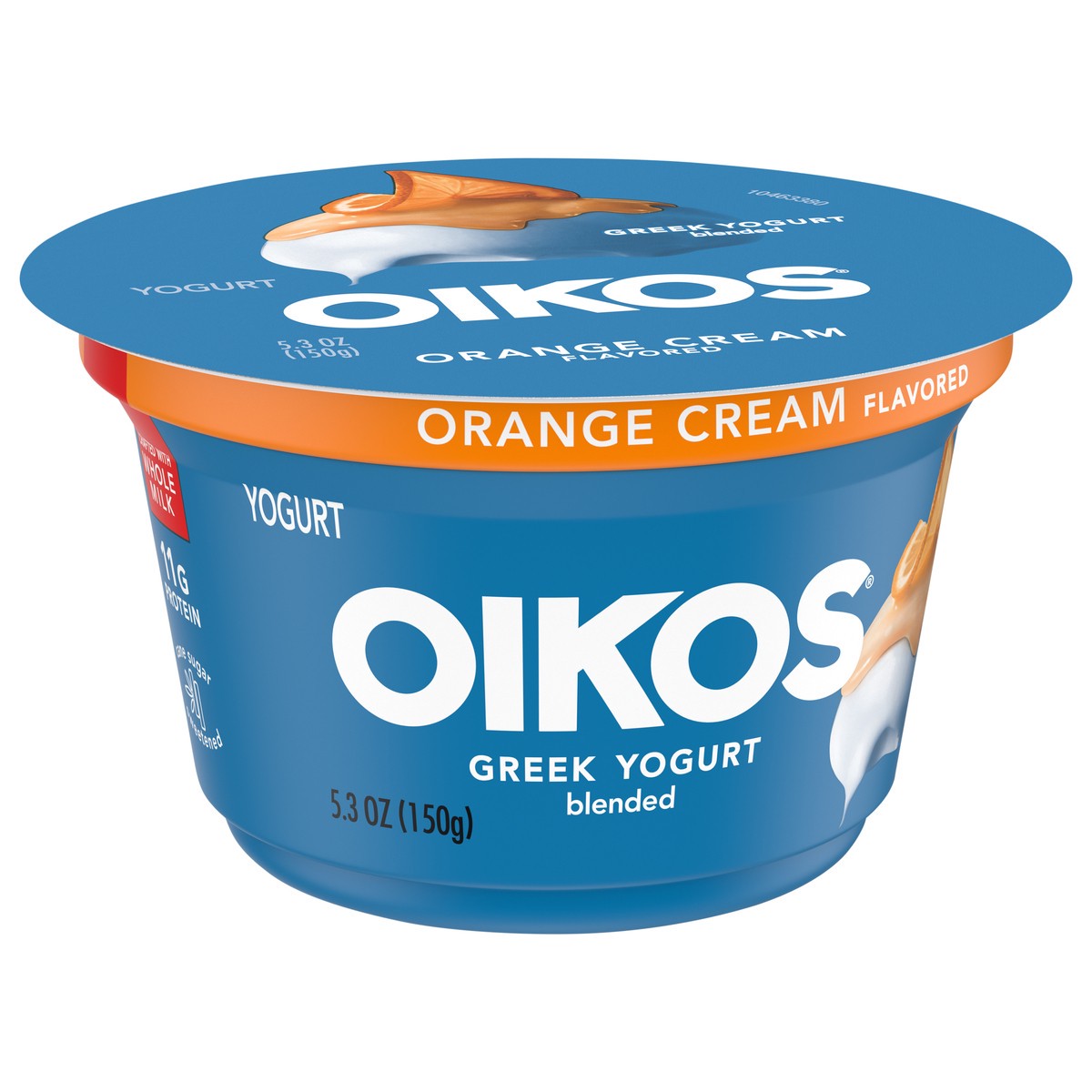 slide 14 of 14, Oikos Whole Milk Greek Yogurt, Orange Cream, 5.3 oz., 5.3 oz