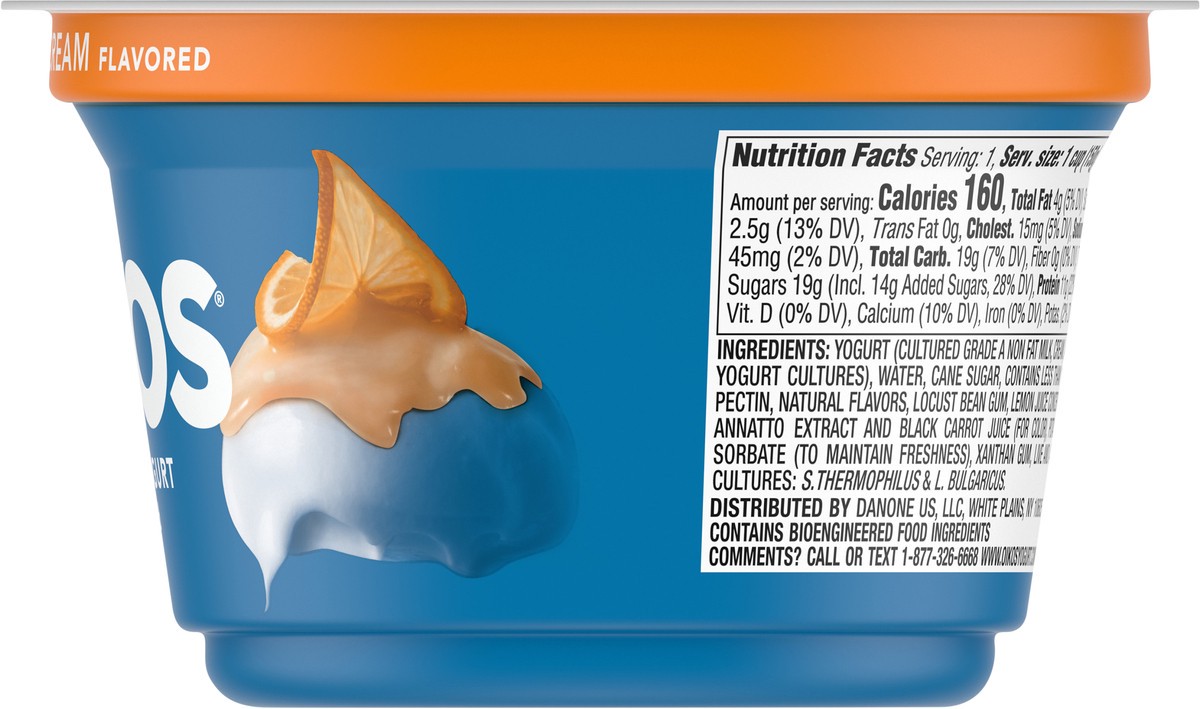 slide 11 of 14, Oikos Whole Milk Greek Yogurt, Orange Cream, 5.3 oz., 5.3 oz