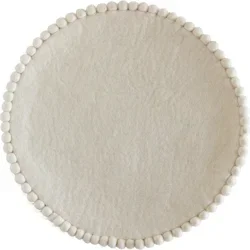 Hester & Cook Ivory Pom Pom Felt Placemat