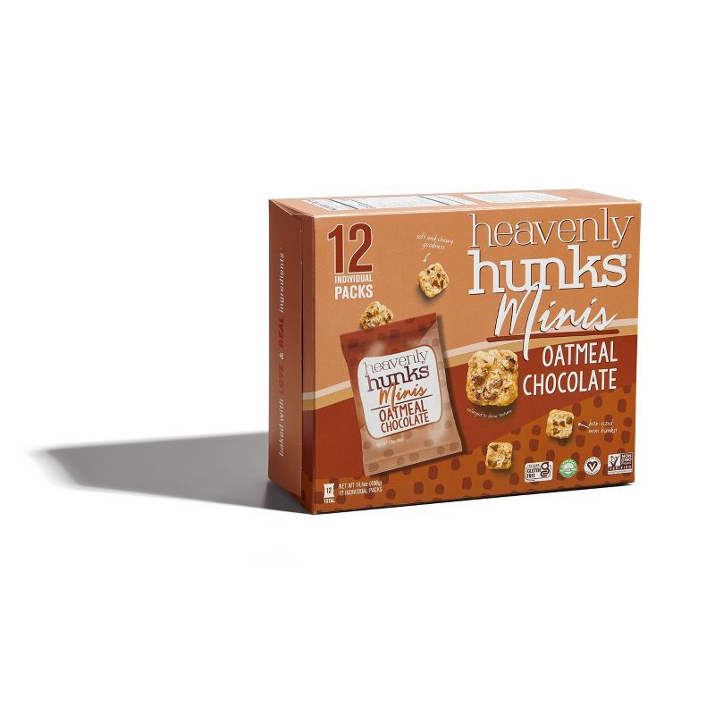 slide 4 of 5, Heavenly Hunks Minis Oatmeal Chocolate 12 packs, 12 ct
