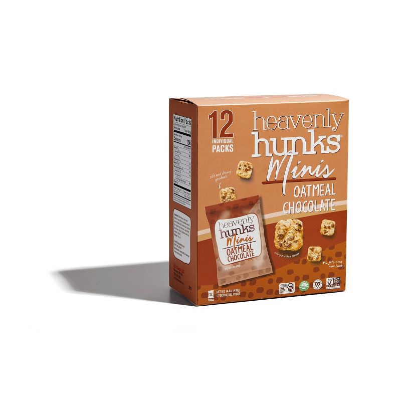 slide 5 of 5, Heavenly Hunks Minis Oatmeal Chocolate 12 packs, 12 ct