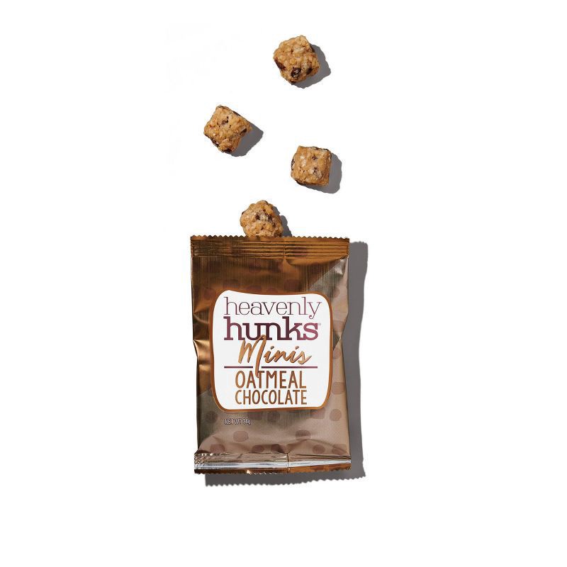 slide 3 of 5, Heavenly Hunks Minis Oatmeal Chocolate 12 packs, 12 ct