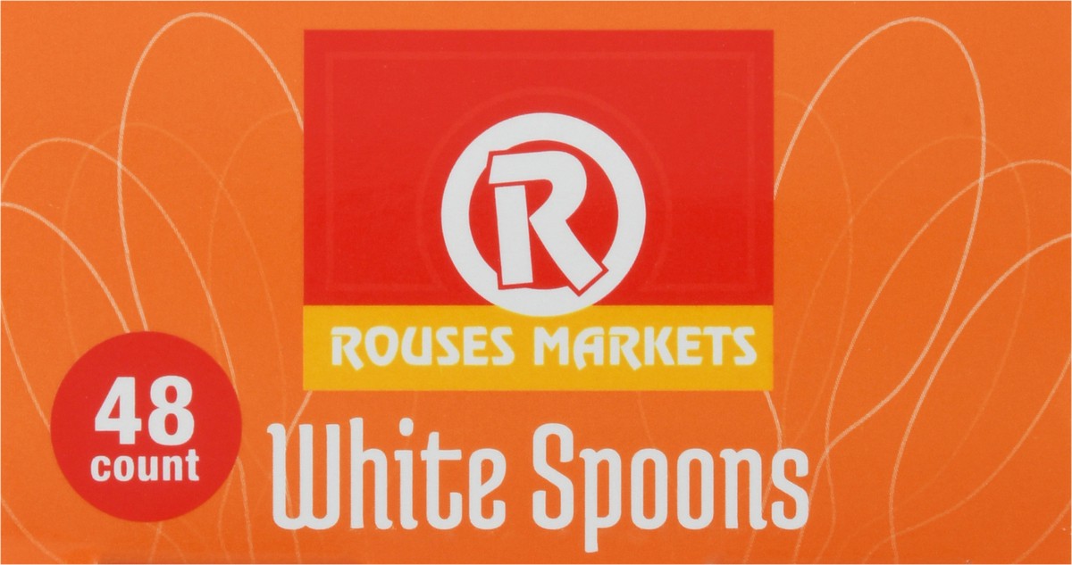 slide 3 of 9, Rouses Markets White Spoons 48 ea, 48 ct