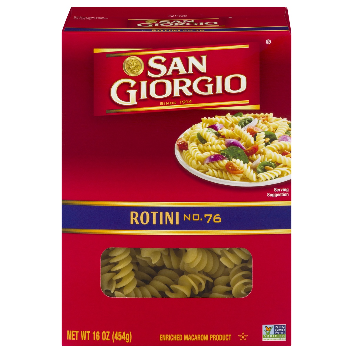 slide 1 of 8, San Giorgio No. 76 Rotini 16 oz, 