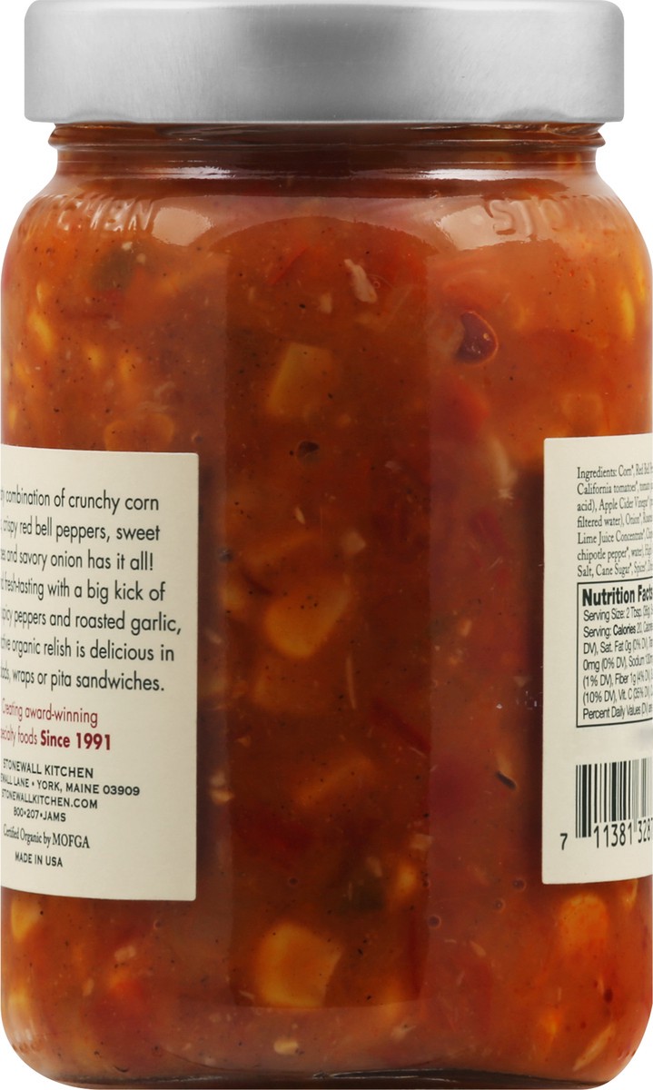 slide 12 of 13, Stonewall Kitchen Organic Spicy Corn & Tomato Relish 461 g, 461 g