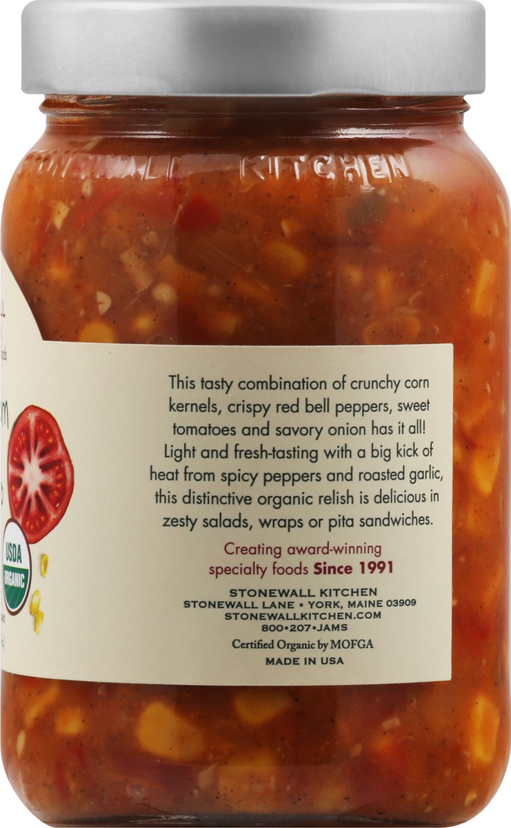 slide 9 of 13, Stonewall Kitchen Organic Spicy Corn & Tomato Relish 461 g, 461 g