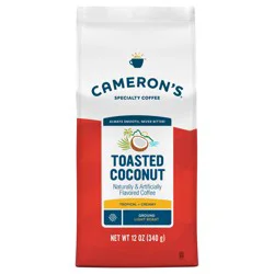 Cameron's Light Roast Ground Toasted Coconut Coffee 12 oz