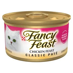 Fancy Feast Purina Fancy Feast Chicken Feast Classic Grain Free Wet Cat Food Pate - 3 oz. Can