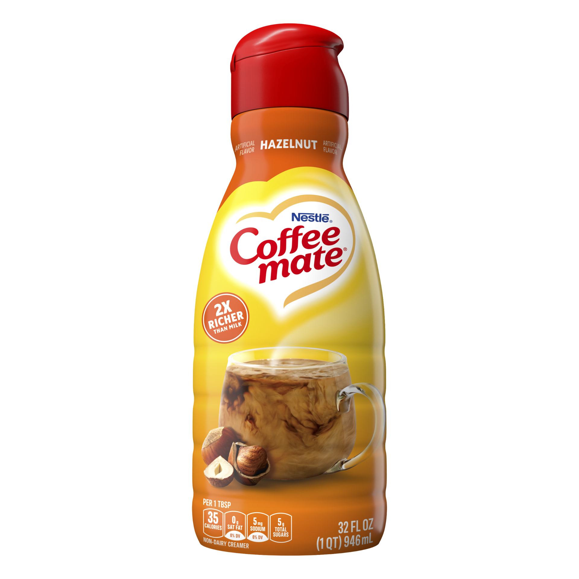 slide 1 of 11, Coffee mate Hazelnut Liquid Coffee Creamer, 32 fl oz