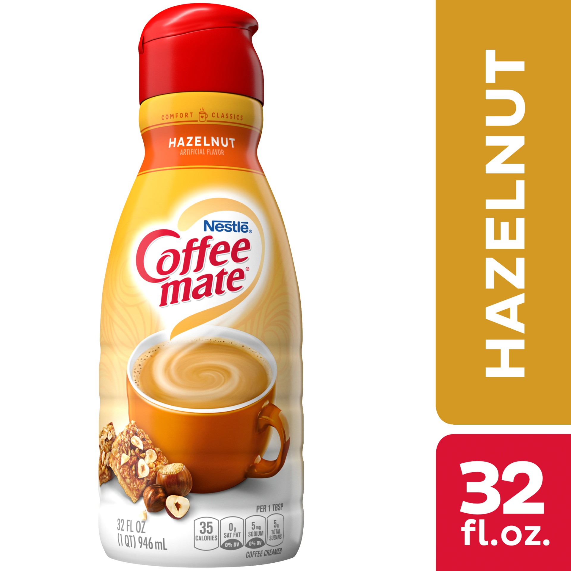 slide 1 of 8, Coffee-Mate Nestle Coffee-mate Coffee-mate Hazelnut, 32 oz