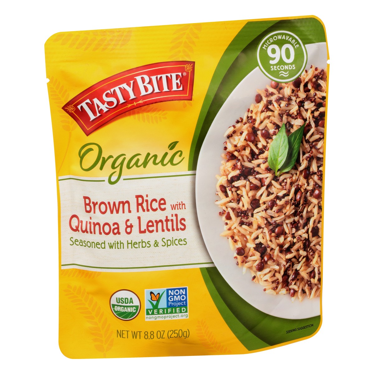 slide 2 of 9, Tasty Bite Organic Brown Rice with Quinoa & Lentils 8.8 oz, 8.8 oz