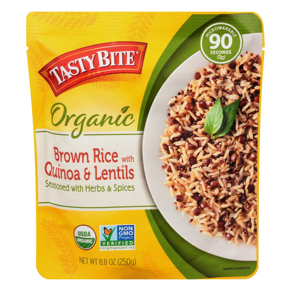 slide 1 of 9, Tasty Bite Organic Brown Rice with Quinoa & Lentils 8.8 oz, 8.8 oz