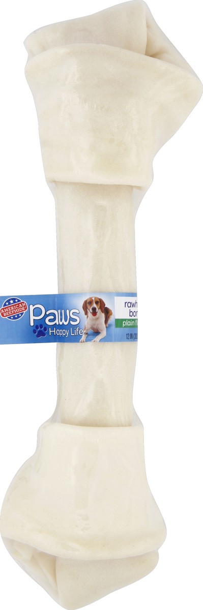 slide 3 of 6, Paws Happy Life Plain Rawhide Bone, 1 ct