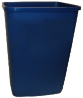 slide 1 of 1, VM International Housewares Trash Can - Dark Blue, 25 liter