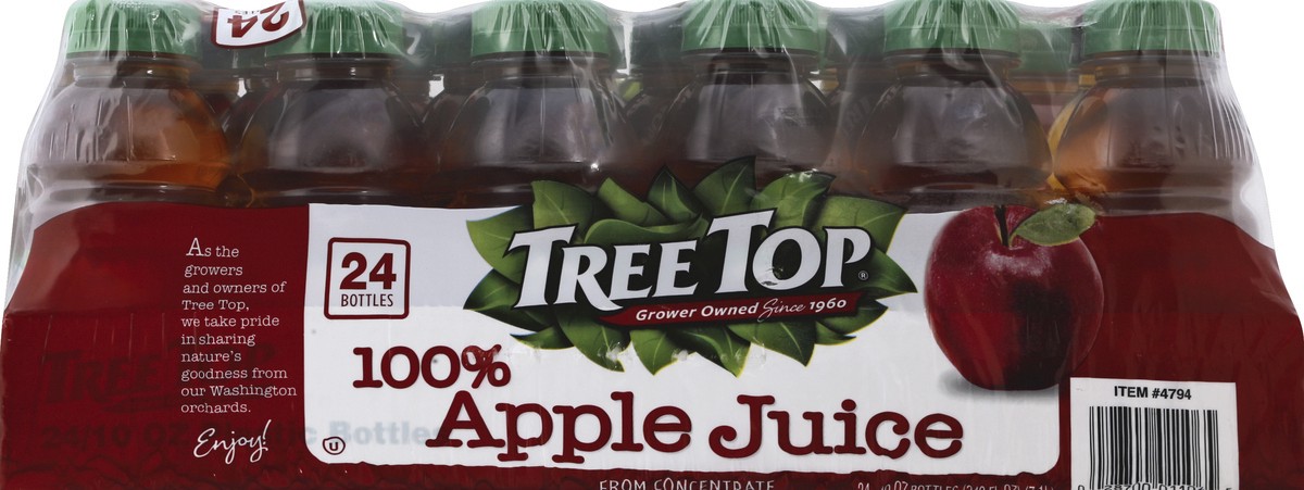 slide 3 of 6, Tree Top Apple Juice 24 - 10 fl oz Bottles, 24 ct; 10 oz