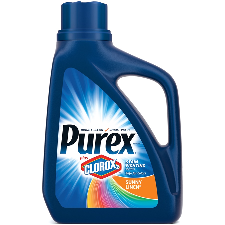 slide 1 of 1, Purex Detergent with Clorox 2 Stain Fighting Sunny Linen, 1 ct