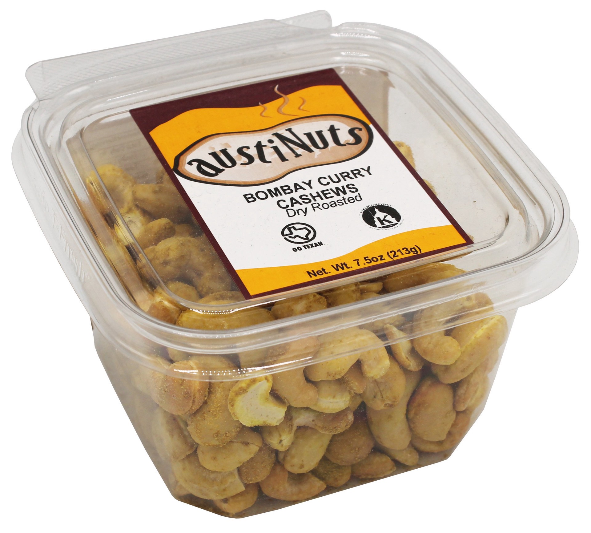 slide 1 of 1, austiNuts Bombay Curry Cashews, 7.5 oz