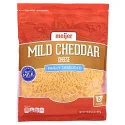 Meijer Shredded Mild Cheddar Cheese - 32 oz