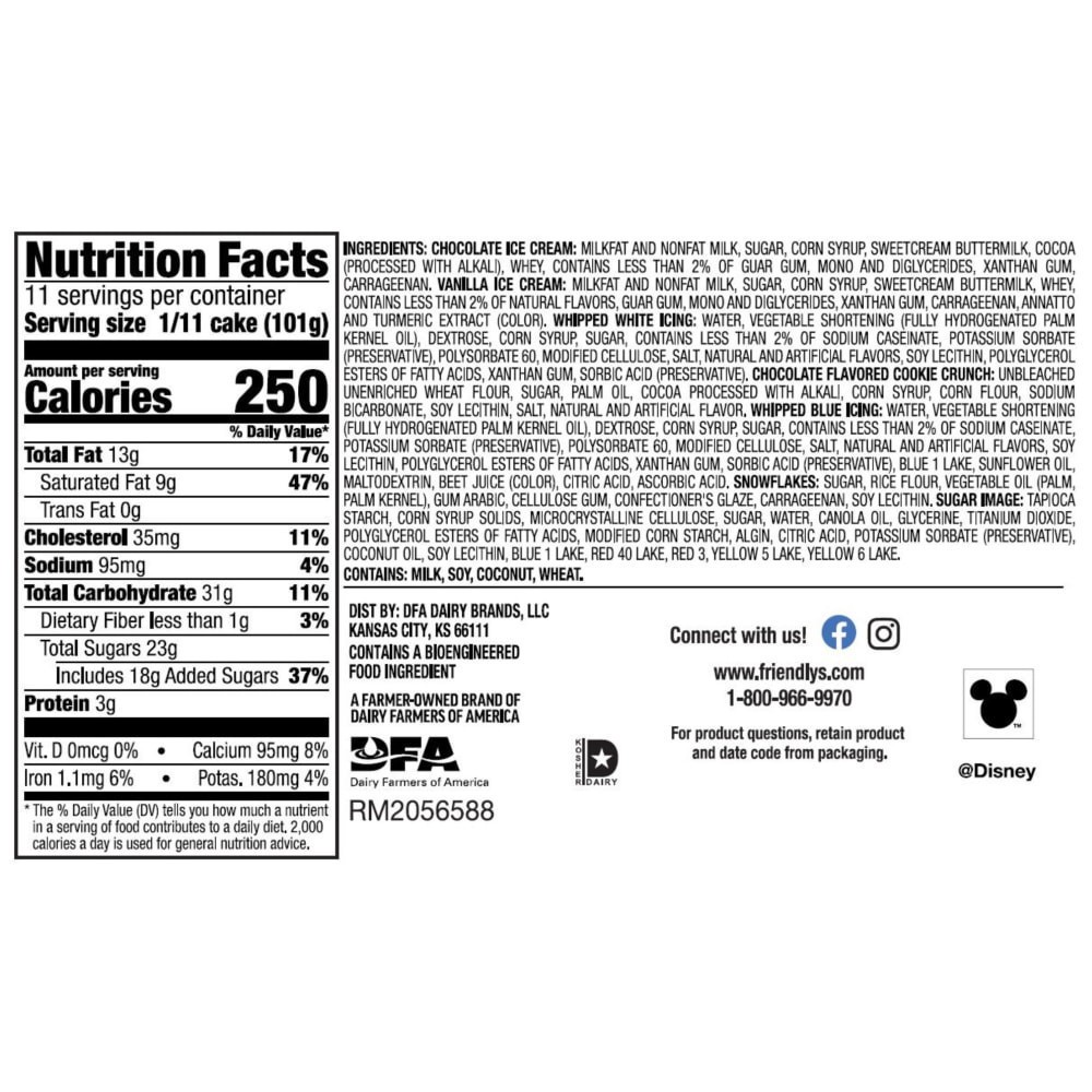 slide 6 of 6, Frndly Dnsy Ic Cake, 60 fl oz