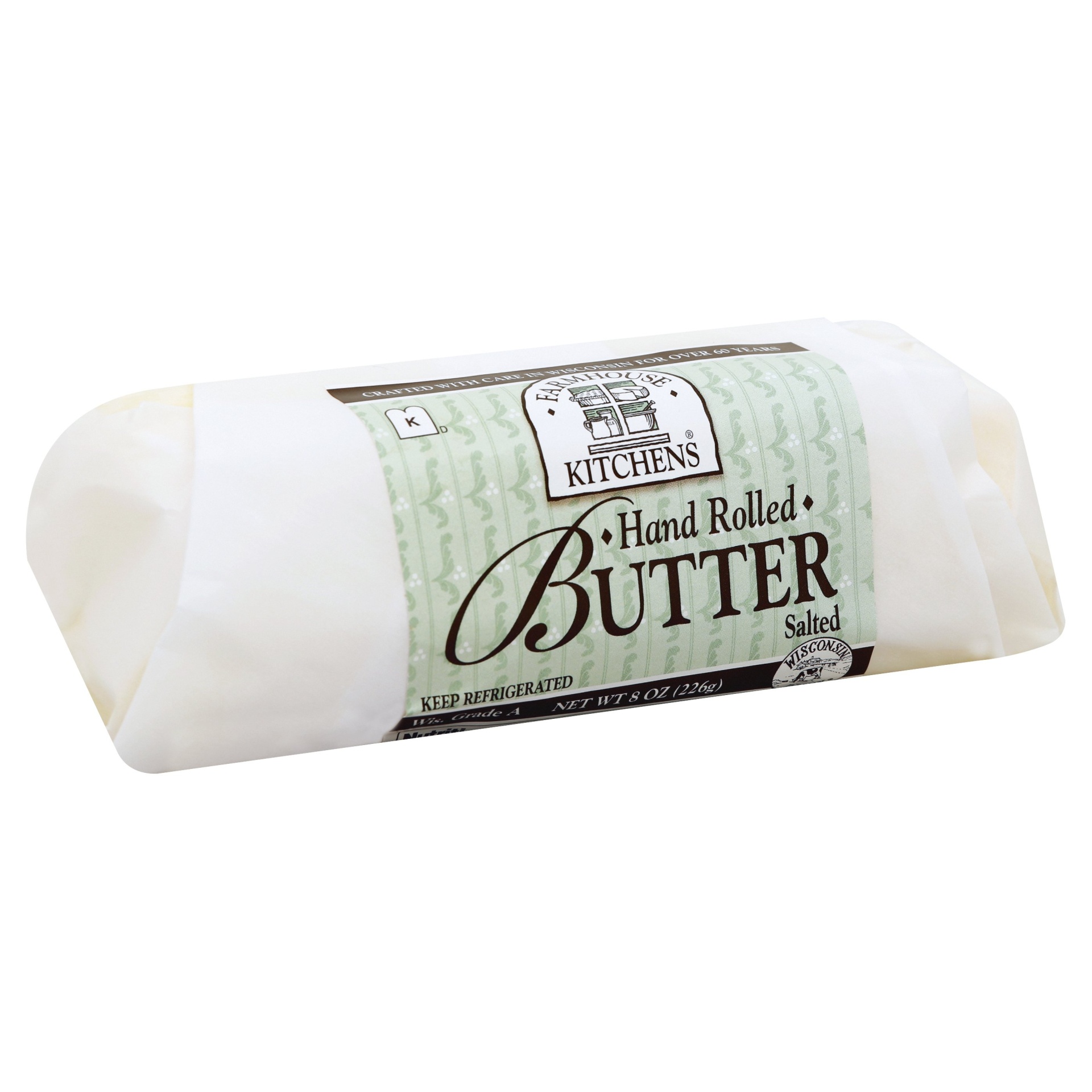 slide 1 of 5, Farmhouse Kitchens Hand Rolled Butter, 8 oz