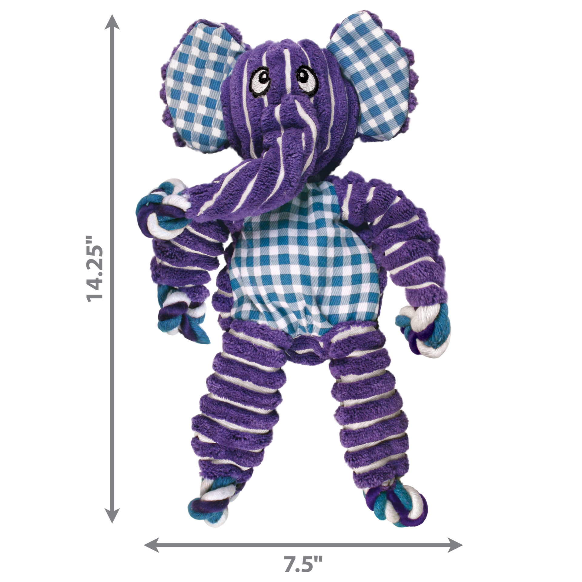 slide 4 of 4, KONG Floppy Knots Elephant Md/Lg, 1 ct