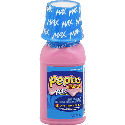 slide 1 of 1, Pepto-Bismol, Max Strength, Liquid, 4 fl oz