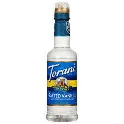 Torani Sugar Free Zero Calorie Salted Vanilla Syrup 12.7 fl oz