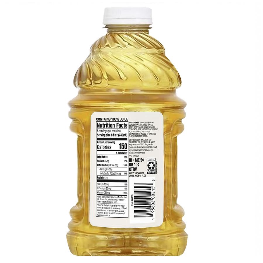 slide 4 of 5, Nice! 100% White Grape Juice- 48 fl oz, 48 fl oz