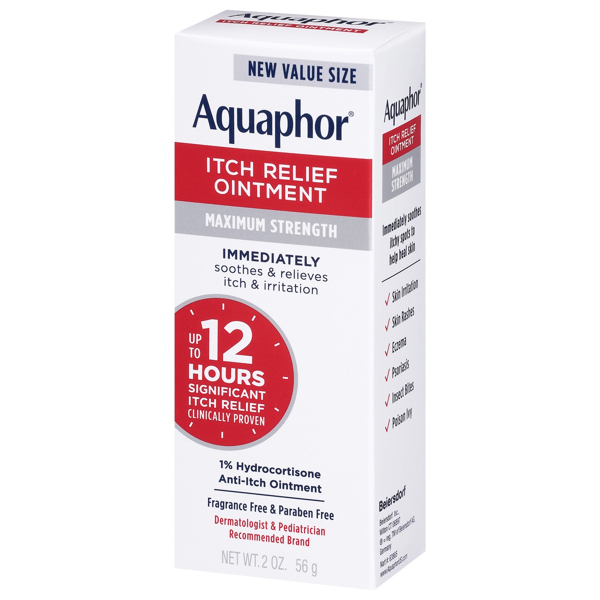slide 6 of 9, Aquaphor Value Size Maximum Strength Itch Relief Ointment Value Size 2 oz, 2 oz