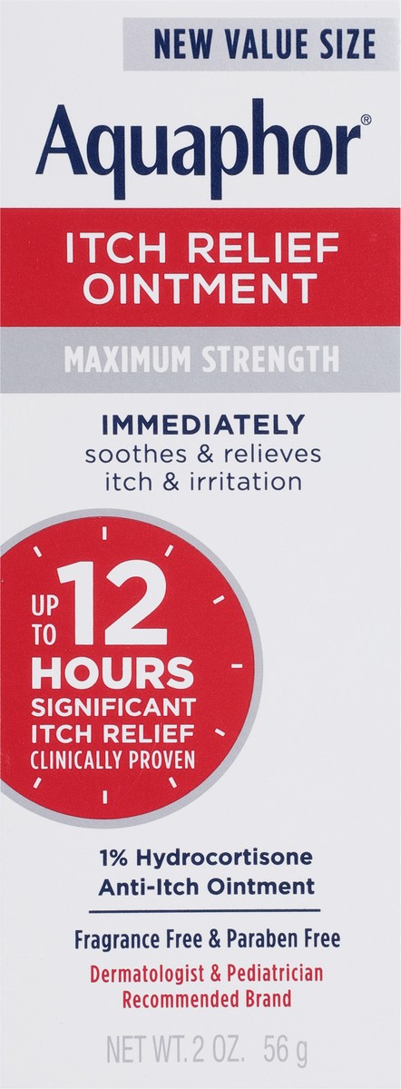 slide 2 of 9, Aquaphor Value Size Maximum Strength Itch Relief Ointment Value Size 2 oz, 2 oz